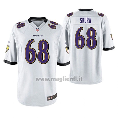 Maglia NFL Game Baltimore Ravens Matt Skura Bianco